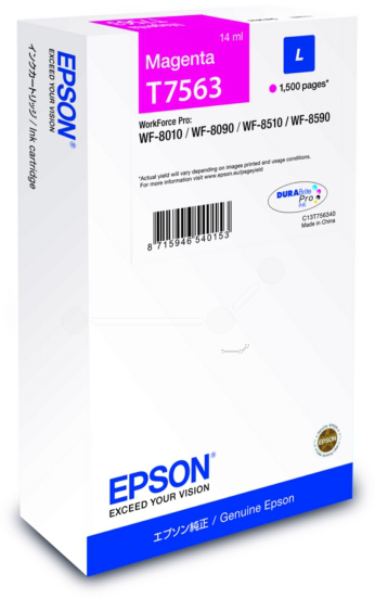 Original Epson T7563 | C13T756340 Tinte Magenta