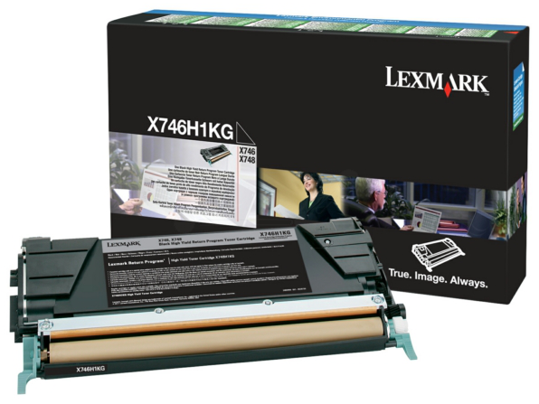 Original Lexmark X746H1KG Toner Schwarz