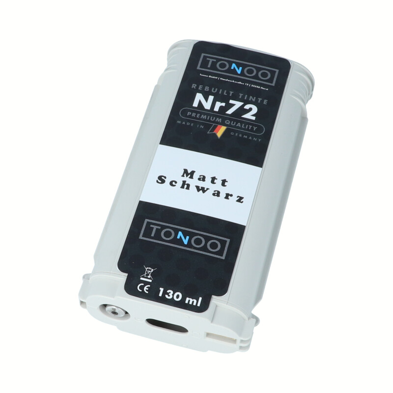 Tonoo® Tinte ersetzt HP 72 | C9403A Matt Schwarz