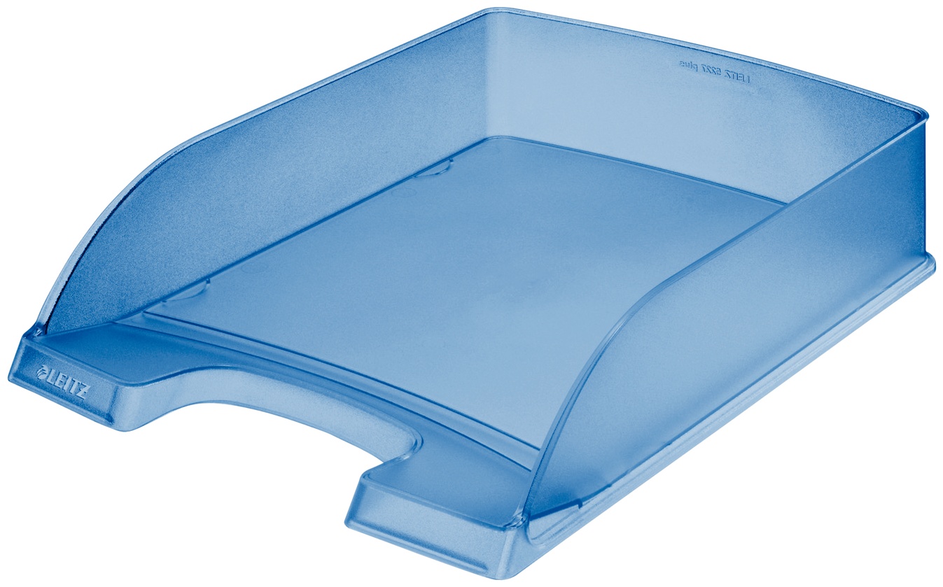 Leitz Briefablage Plus | DIN A4 | Blau/Transparent | Kunststoff