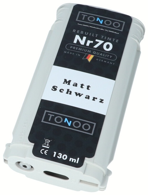 Tonoo® Tinte ersetzt HP 70 | C9448A Matt Schwarz