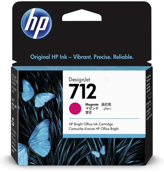 Original HP 712 | 3ED68A Tinte Magenta