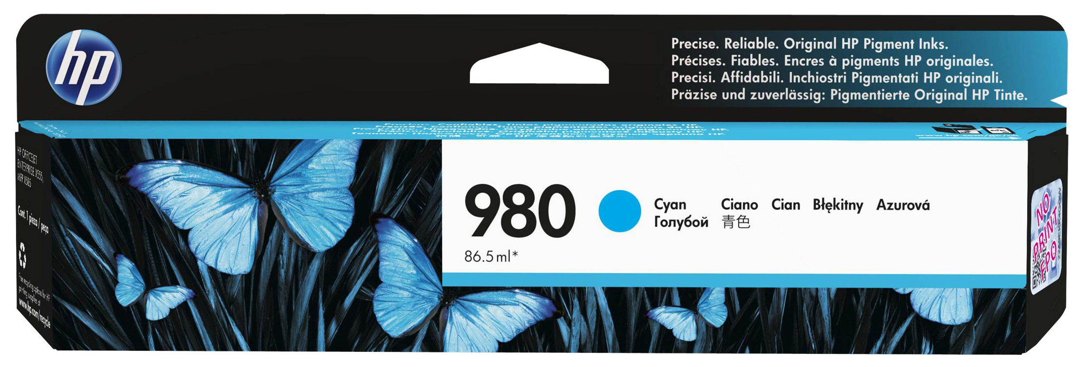 Original HP 980 | D8J07A Tinte Cyan