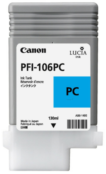 Original Canon PFI106PC | 6625B001 Tinte Foto Cyan