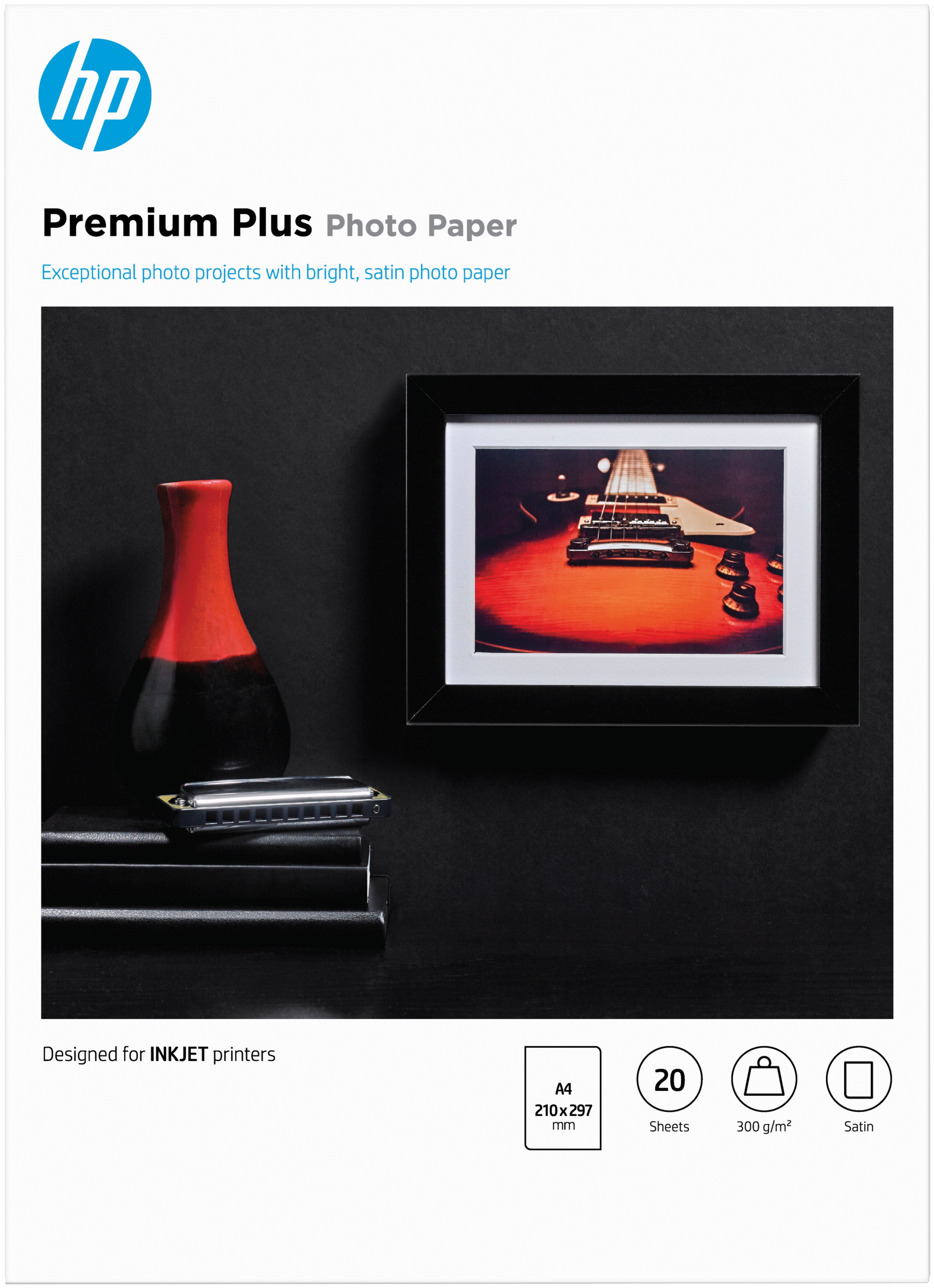 HP Fotopapier CR673A Seidenmatt | A4 | 300 g/m² | 20 Blatt