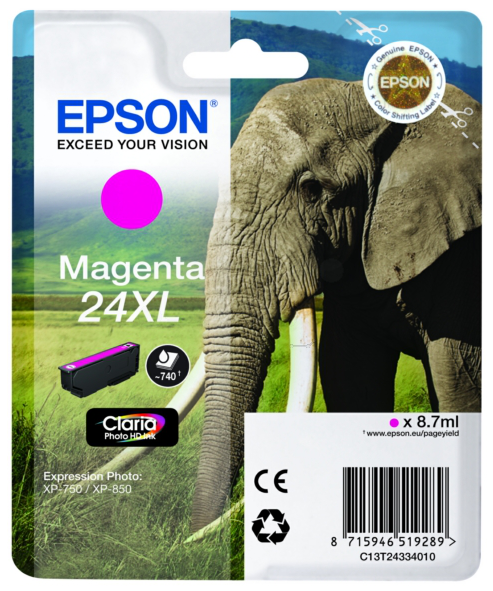 Original Epson 24XL | C13T24334012 Tinte Magenta XL