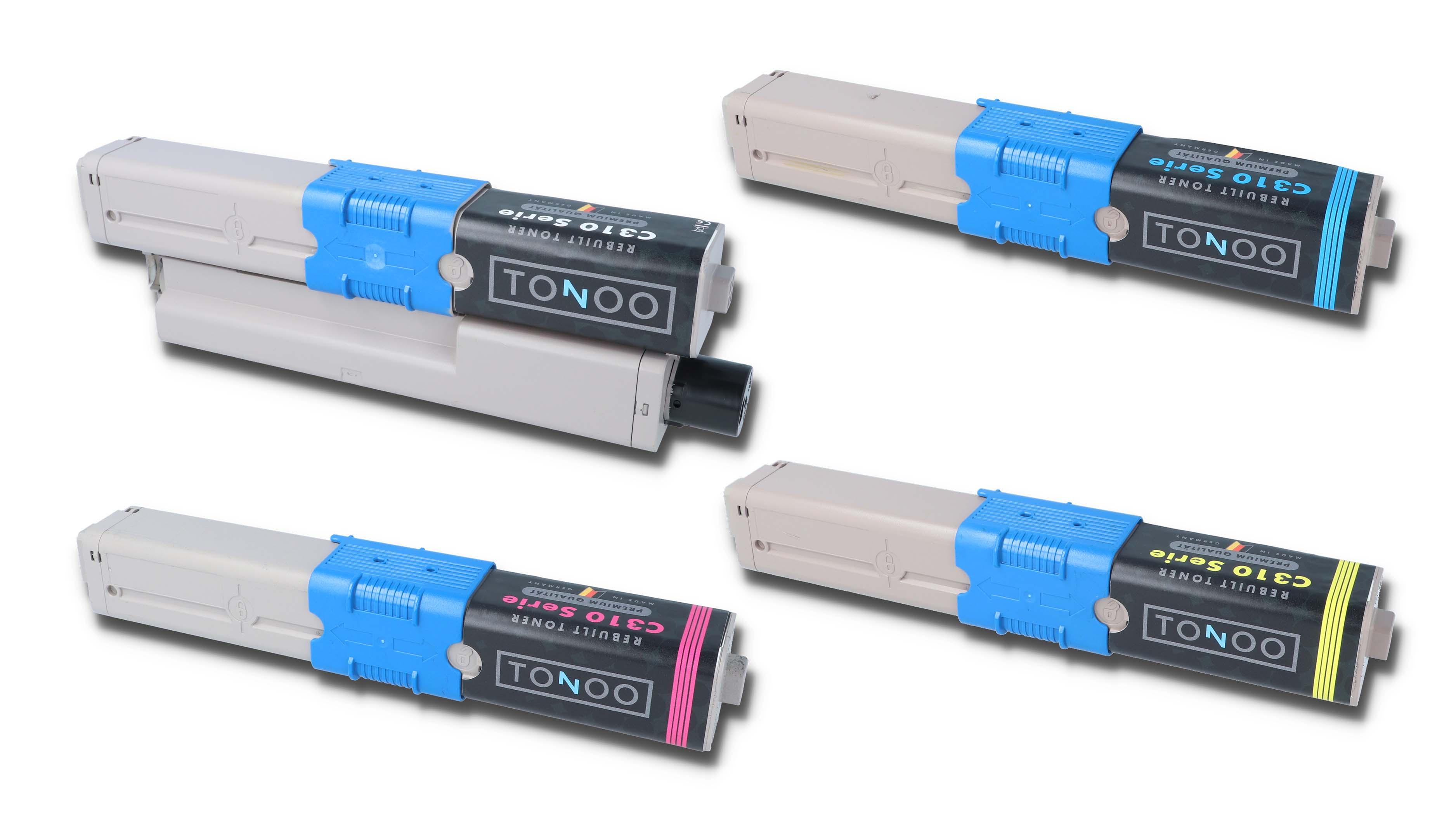 Tonoo® Toner  für OKI MC362dn | MC352dn | C310dn | MC361dn | MC351dn | C331dn | C330dn | Set
