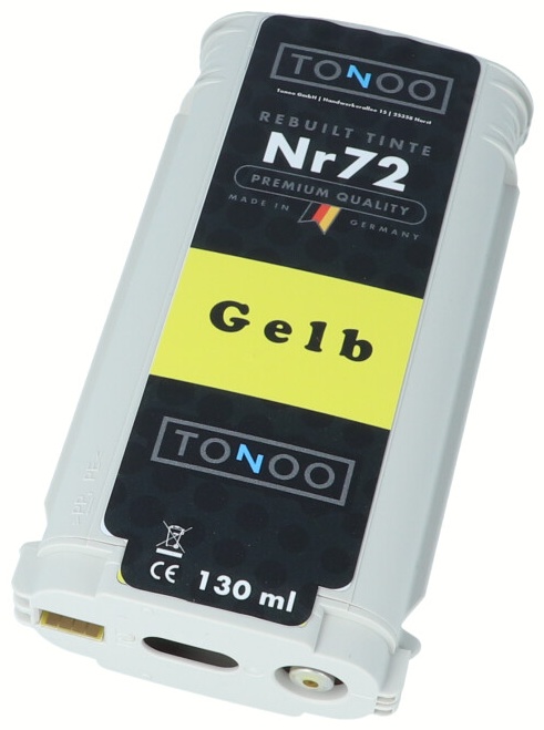 Tonoo® Tinte ersetzt HP 72 | C9373A Gelb