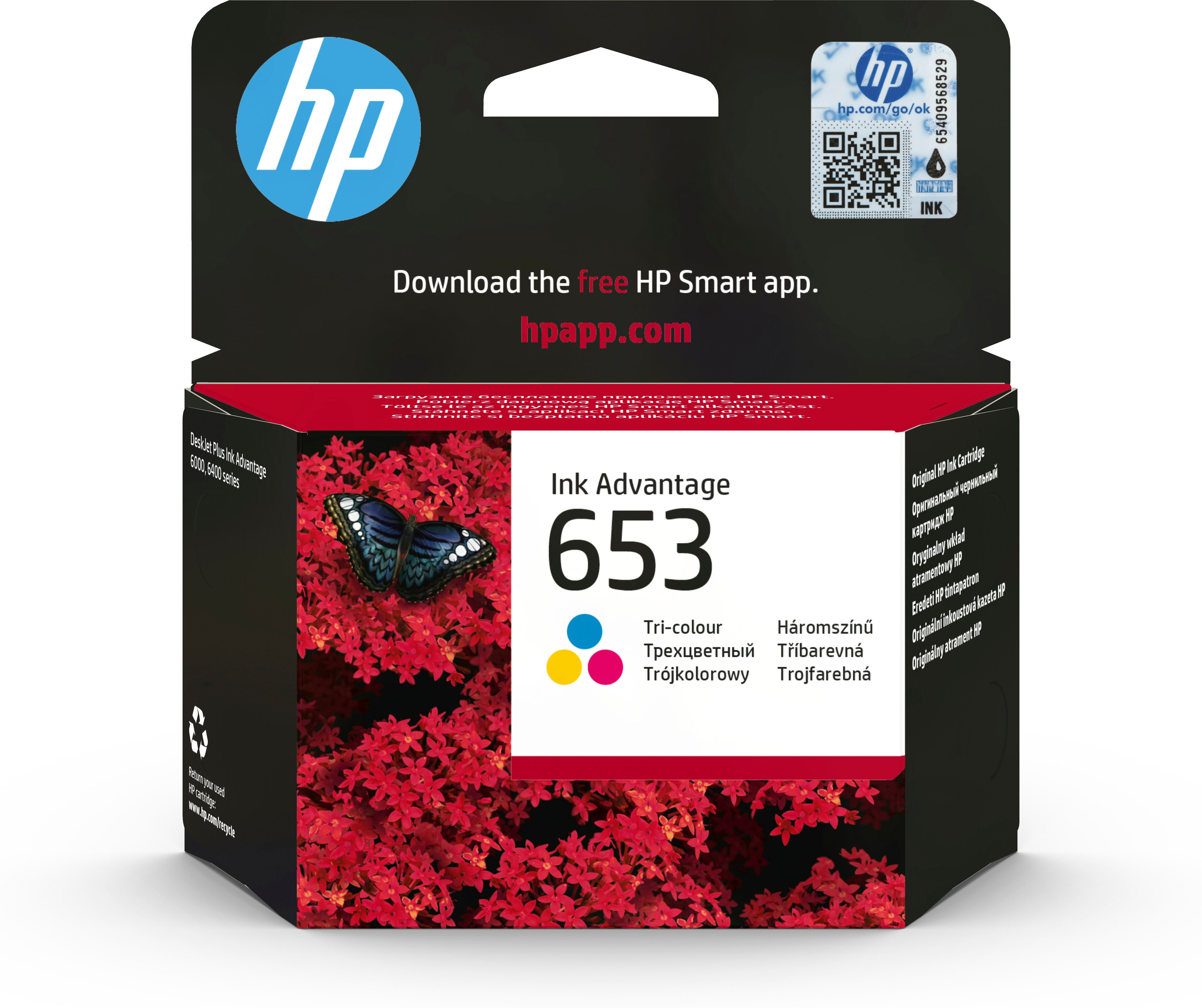 Original HP 653 | 3YM74AE Tinte C/M/Y