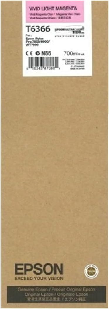 Original Epson T6366 | C13T636600 | vivid light Magenta Tinte