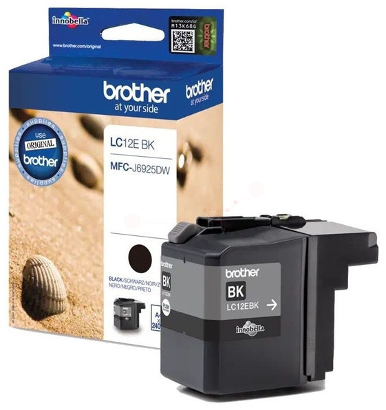 Original Brother LC12EBK Tinte Schwarz