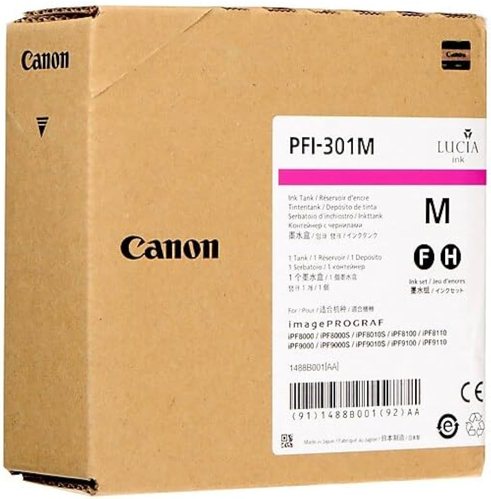 Original Canon PFI307M | 9813B001 Tinte Magenta ( 2024 )