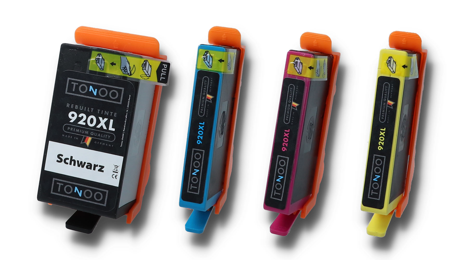 Tonoo® Tinte ersetzt HP 920XL | C2N92AE BK/C/M/Y Spar Set XL