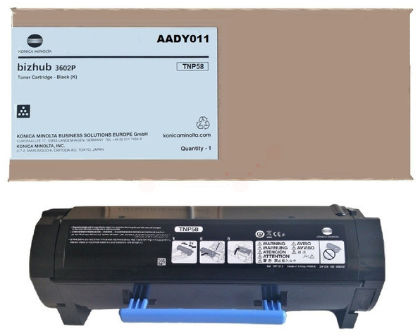 Original Konica Minolta TNP58 | AADY011 Toner Schwarz