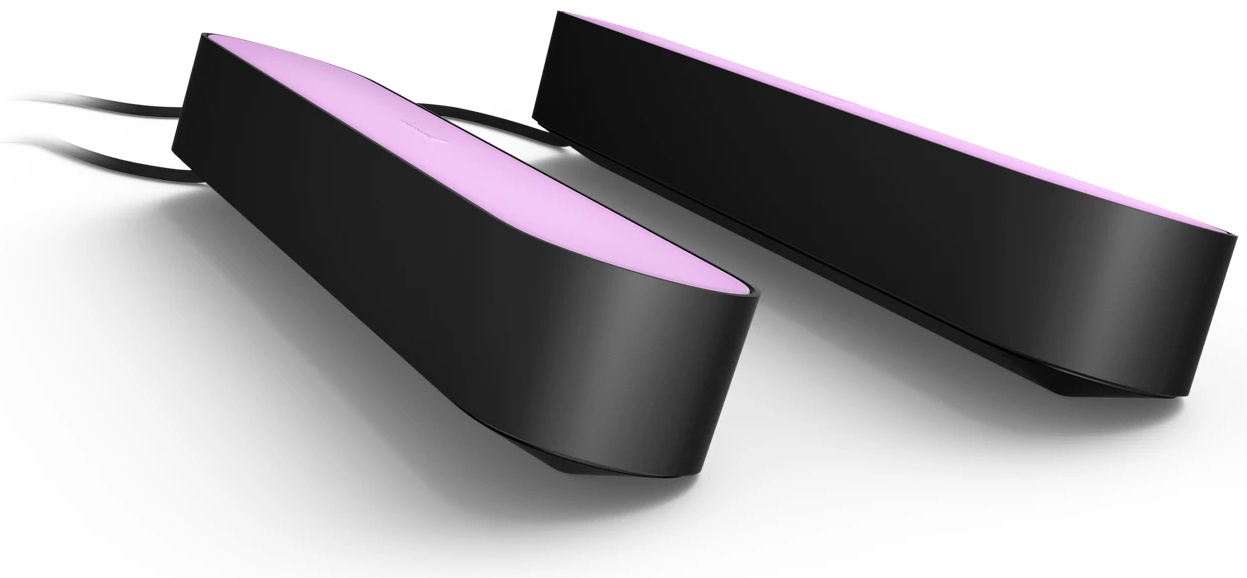 Philips Hue Play Lightbar Tischleuchte | 2 Stück | Farbig | Schwarz