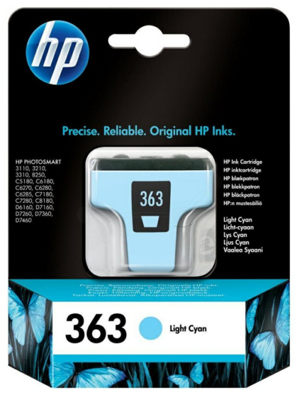Original HP C8774EE / 363 Tinte hell Cyan ( 2015 )