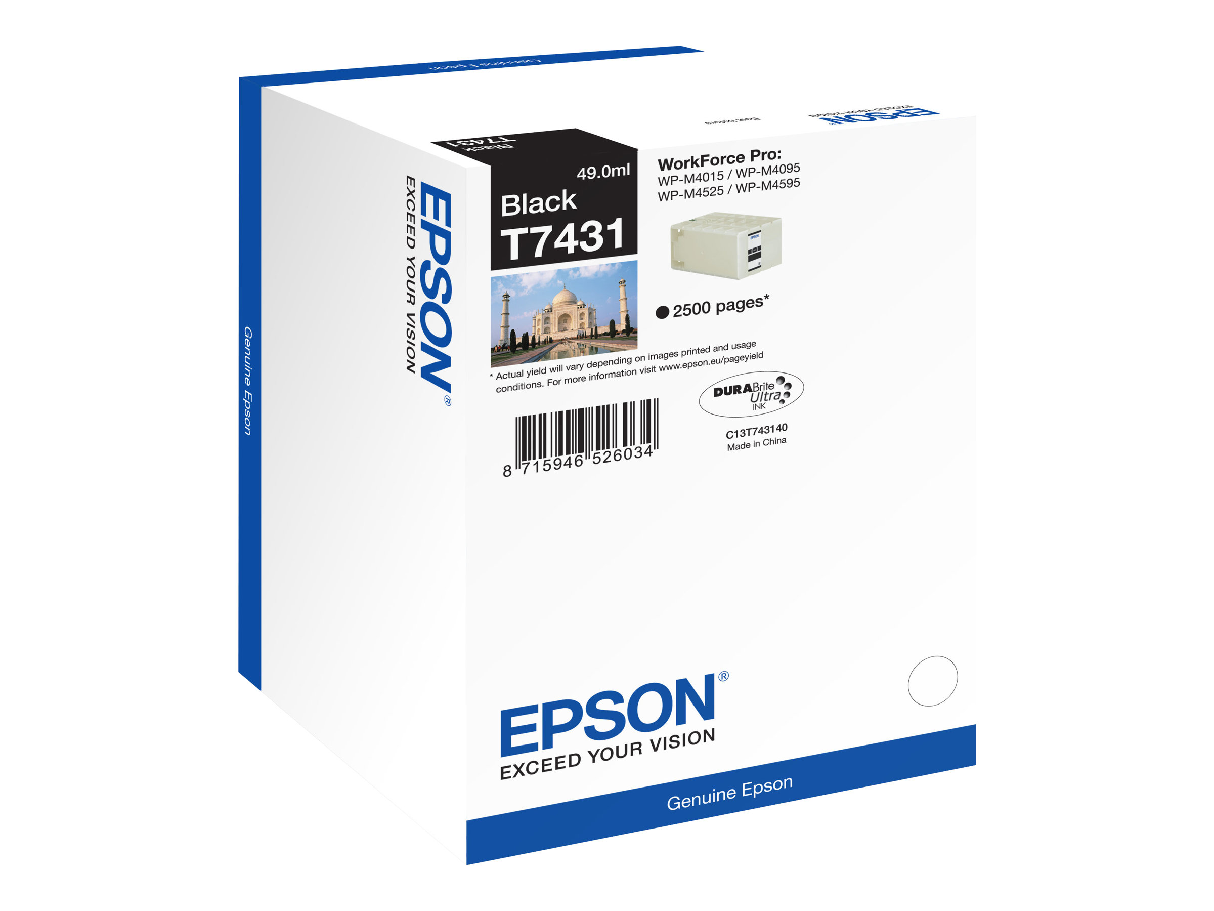 Original Epson T7431 | C13T74314010 Tinte Schwarz ( 2020 - 2023 )