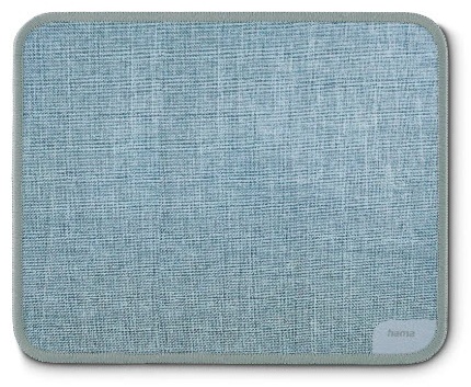 Hama Textildesign Mauspad | 22 × 18 cm | Textil | Grau