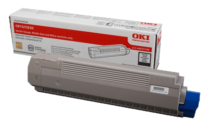 Original OKI 44059108 Toner Schwarz