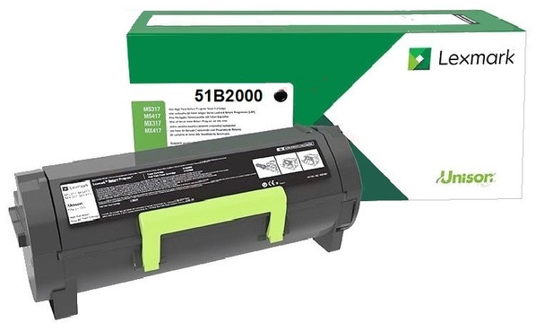 Original Lexmark 51B2000 Toner Schwarz