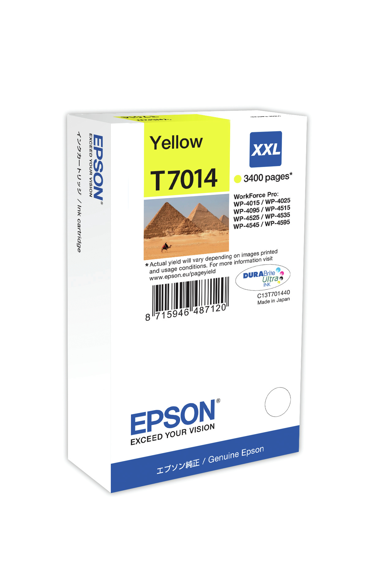 Original Epson T7014 | C13T70144010 Tinte Gelb XXL ( 2022 - 2023 )