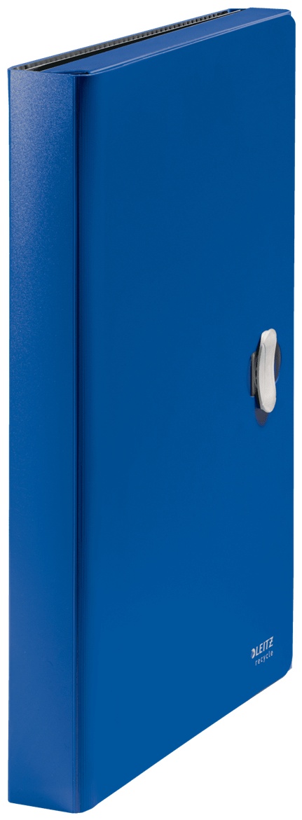 Leitz Fächermappe recycle 4624 | DIN A4 | 5 Fächer | Blau | Polypropylen (PP)