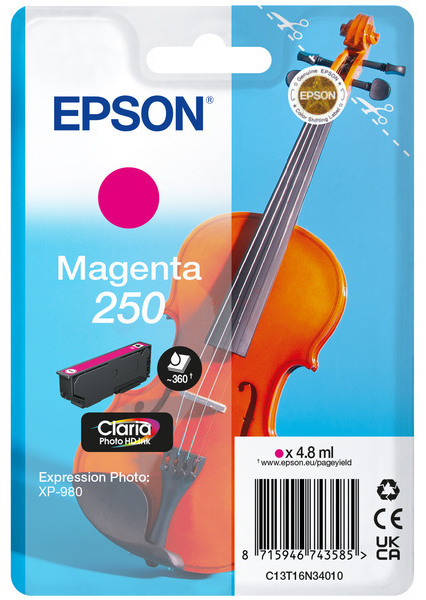 Original Epson 250 | C13T16N34010 Tintenpatrone Magenta