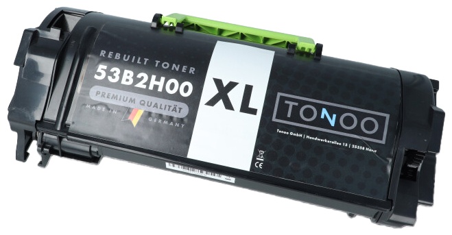 Tonoo® Toner ersetzt Lexmark 53B2X00 Schwarz
