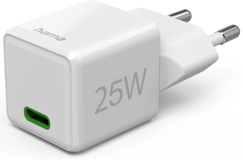 Hama Ladeadapter USB-C 25 W Weiß