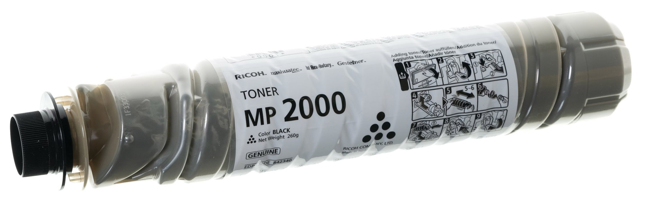 Original Ricoh 842015 / 842340 / TYPE1230D Toner Schwarz