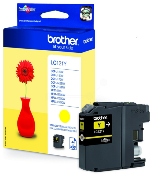 Original Brother LC121Y Tinte Gelb