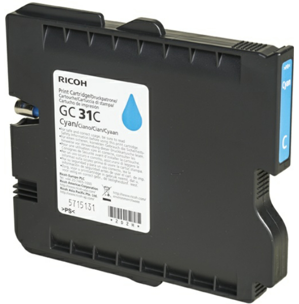 Original Ricoh Type GC31C | 405689 Tinte Cyan