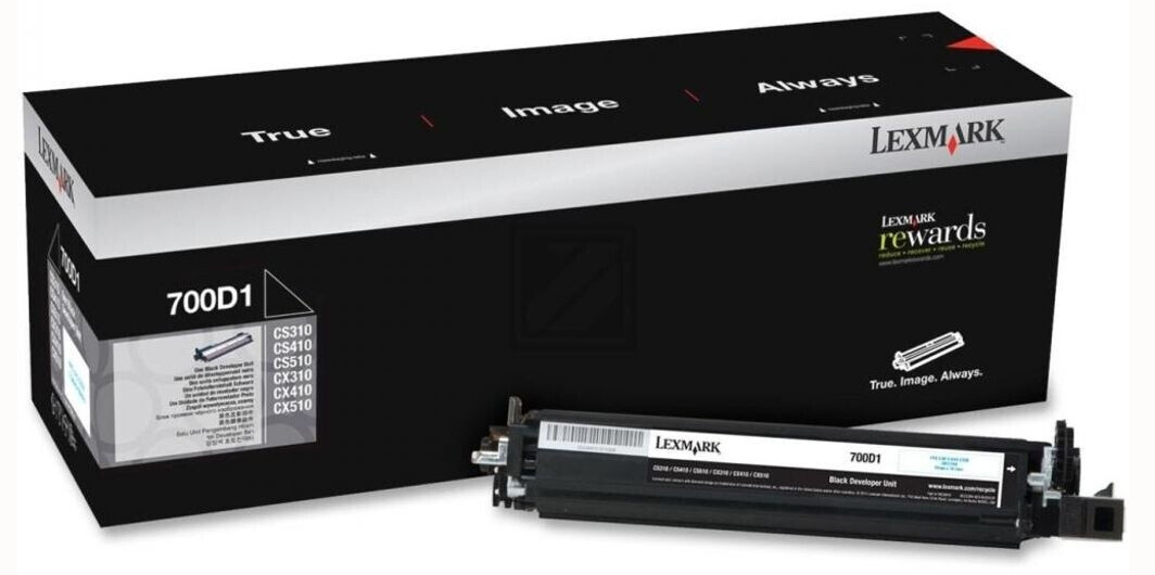 Original Lexmark 70C0D10 | 700D1 Entwicklereinheit Schwarz ( A-Ware )