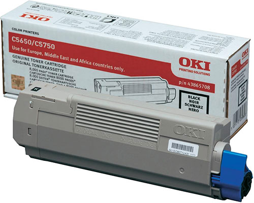 Original OKI 43865708 Toner Schwarz