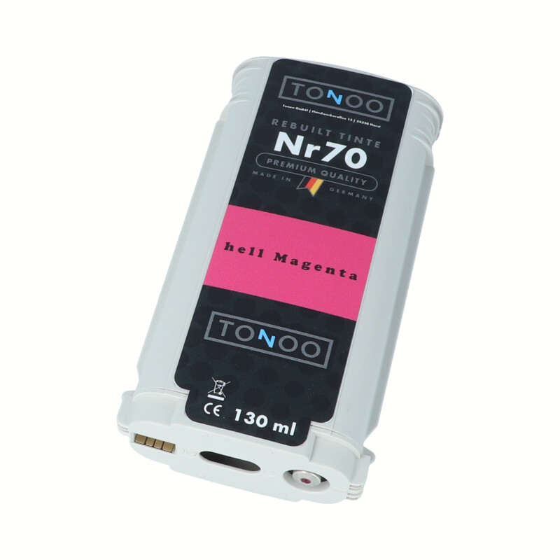Tonoo® Tinte ersetzt HP 70 | C9455A hell Magenta