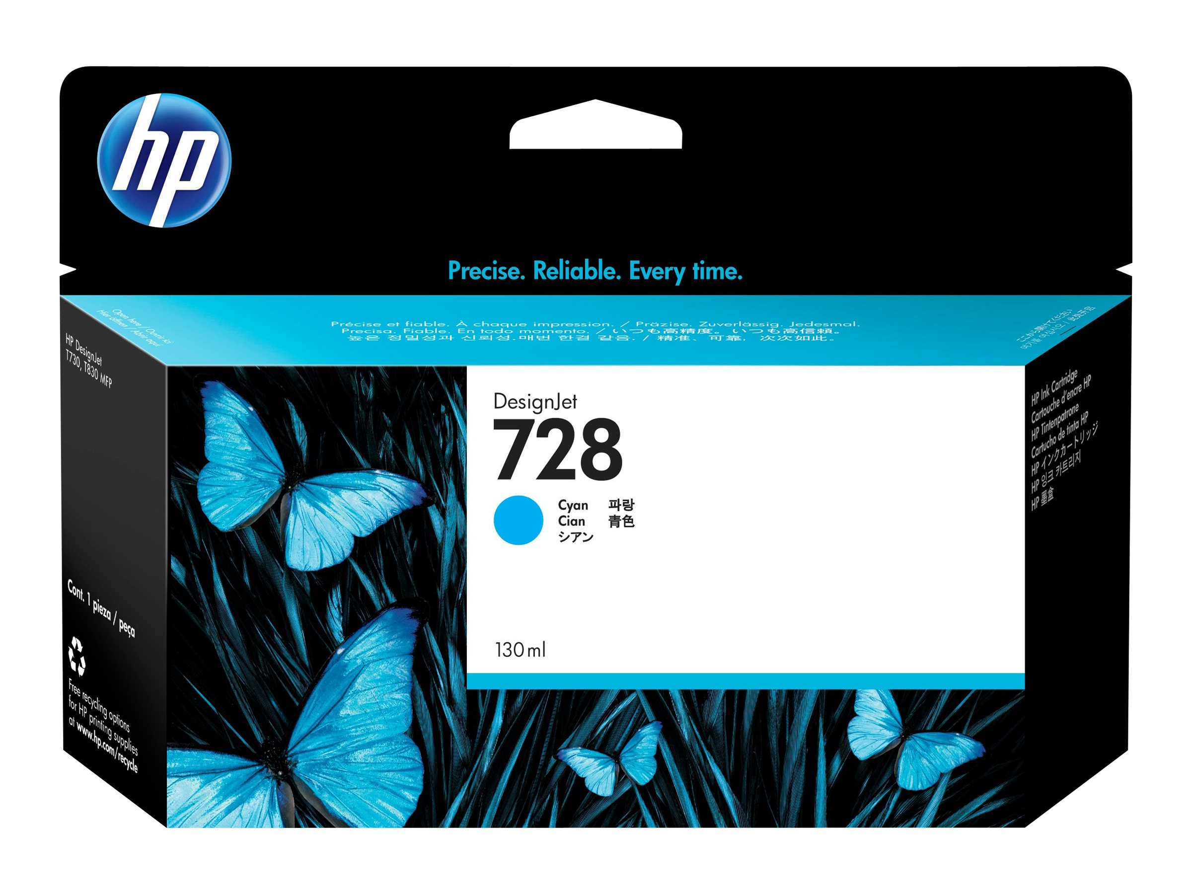 Original HP 728 | F9J67A Tinte Cyan