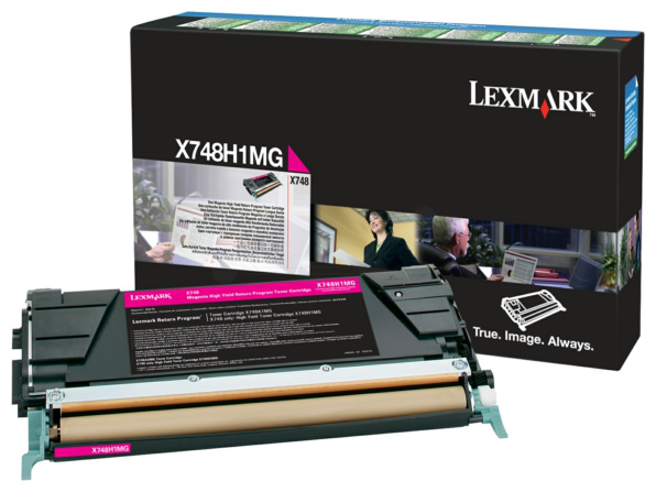 Original Lexmark X748H1MG Toner Magenta