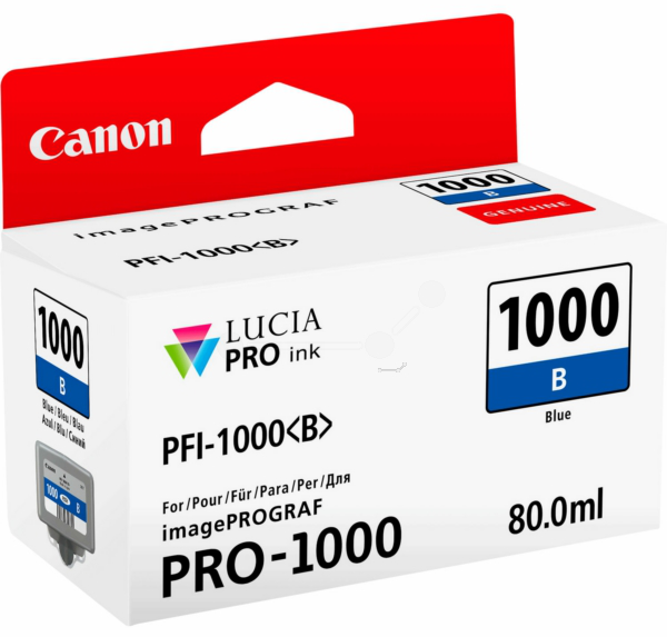 Original Canon 0555C001 | PFI1000 B Tinte Blau