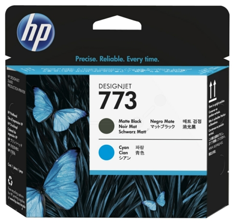Original HP 773 | C1Q20A Druckkopf Matt Schwarz & Cyan