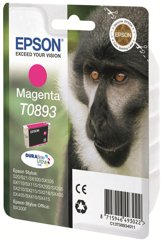 Original Epson T0893 | C13T08934011 Tinte Magenta