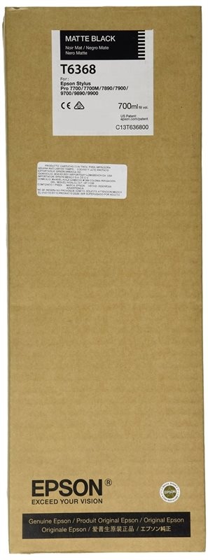 Original Epson T6368 | C13T636800 | matt schwarz Tintenpatrone ( 2025 )