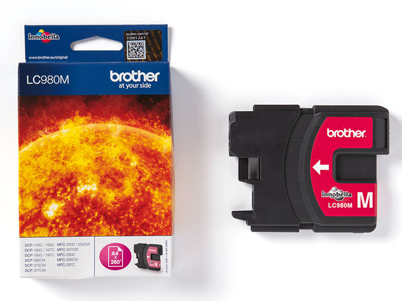 Original Brother LC980M Tinte Magenta