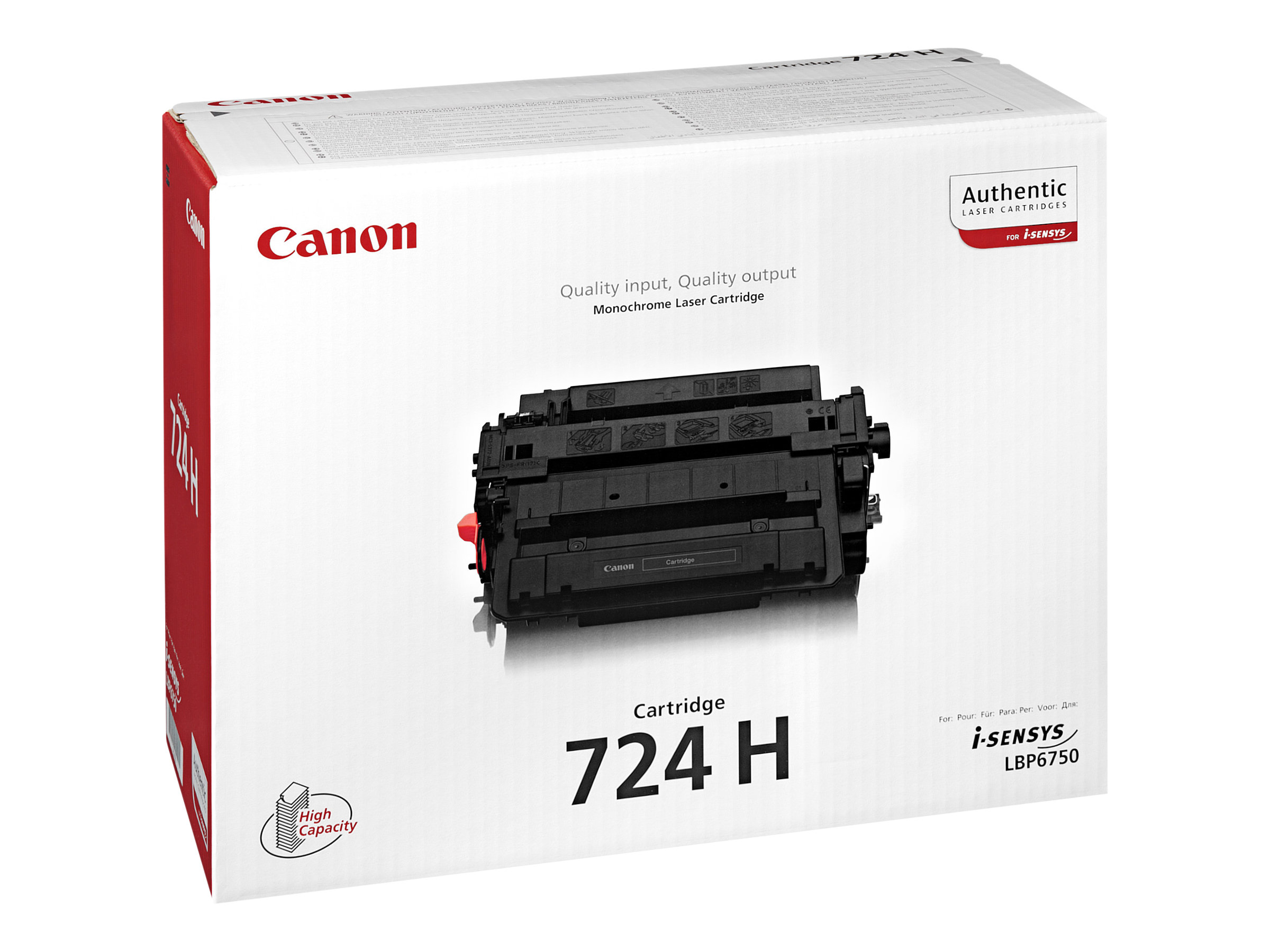 Original Canon 724H | 3482B002 | 3482B011 Toner Schwarz
