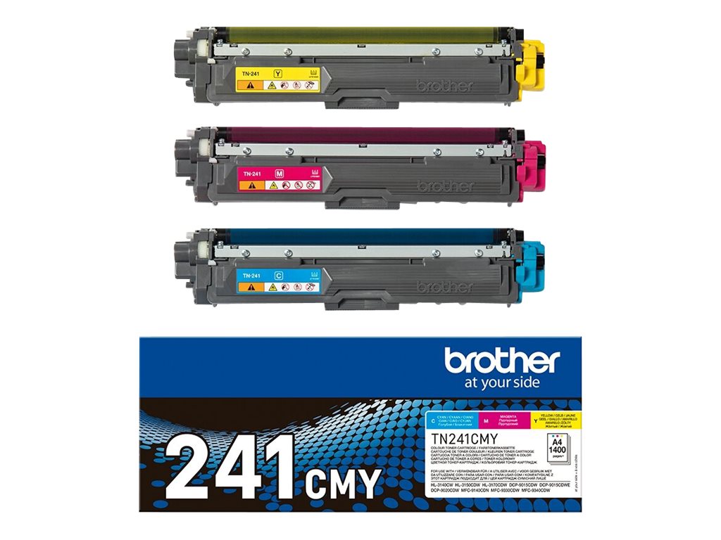 Original Brother TN241CMY Toner 3er-Set