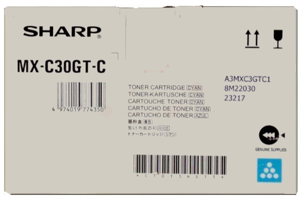 Original SHARP MXC30GTC cyan Toner
