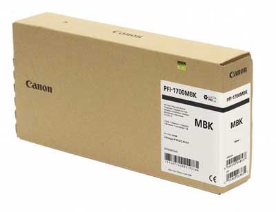 Original Canon PFI1700MBK | 0774C001 Tinte Matt Schwarz XXL