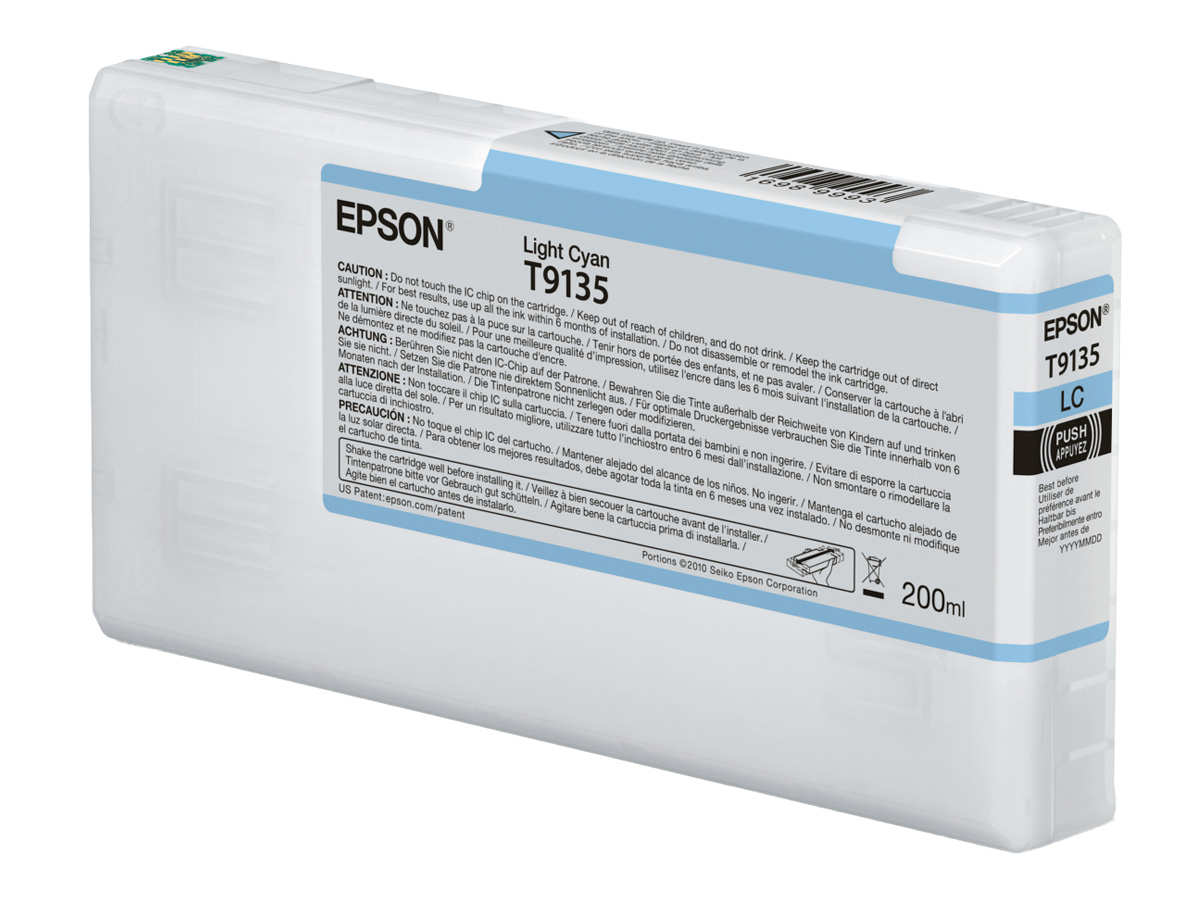 Original Epson T9135 | C13T913500 Tinte hell Cyan