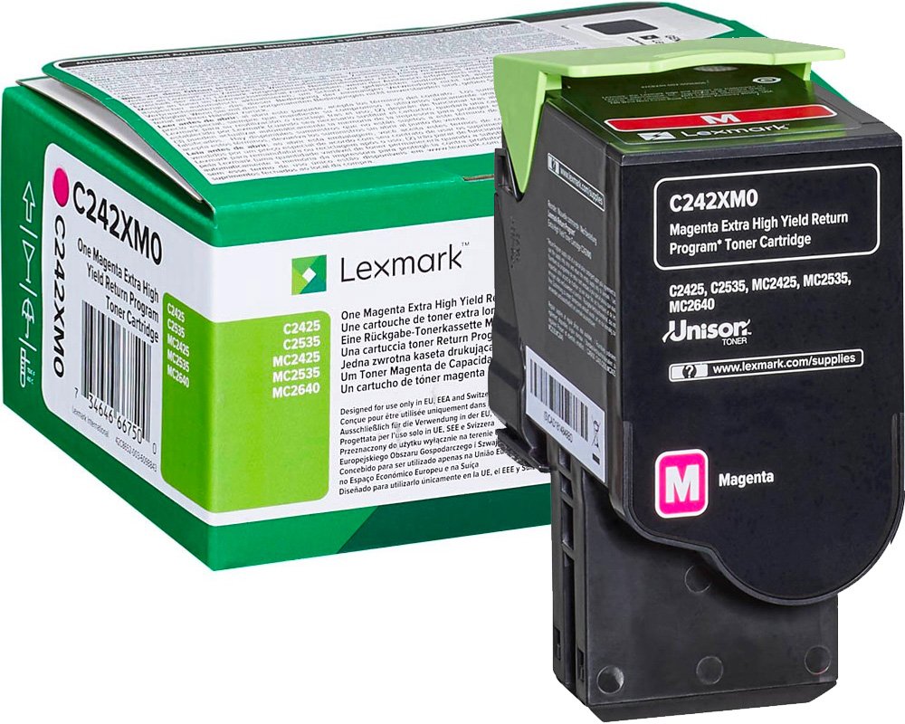 Original Lexmark C242XM0 Toner Magenta XXL