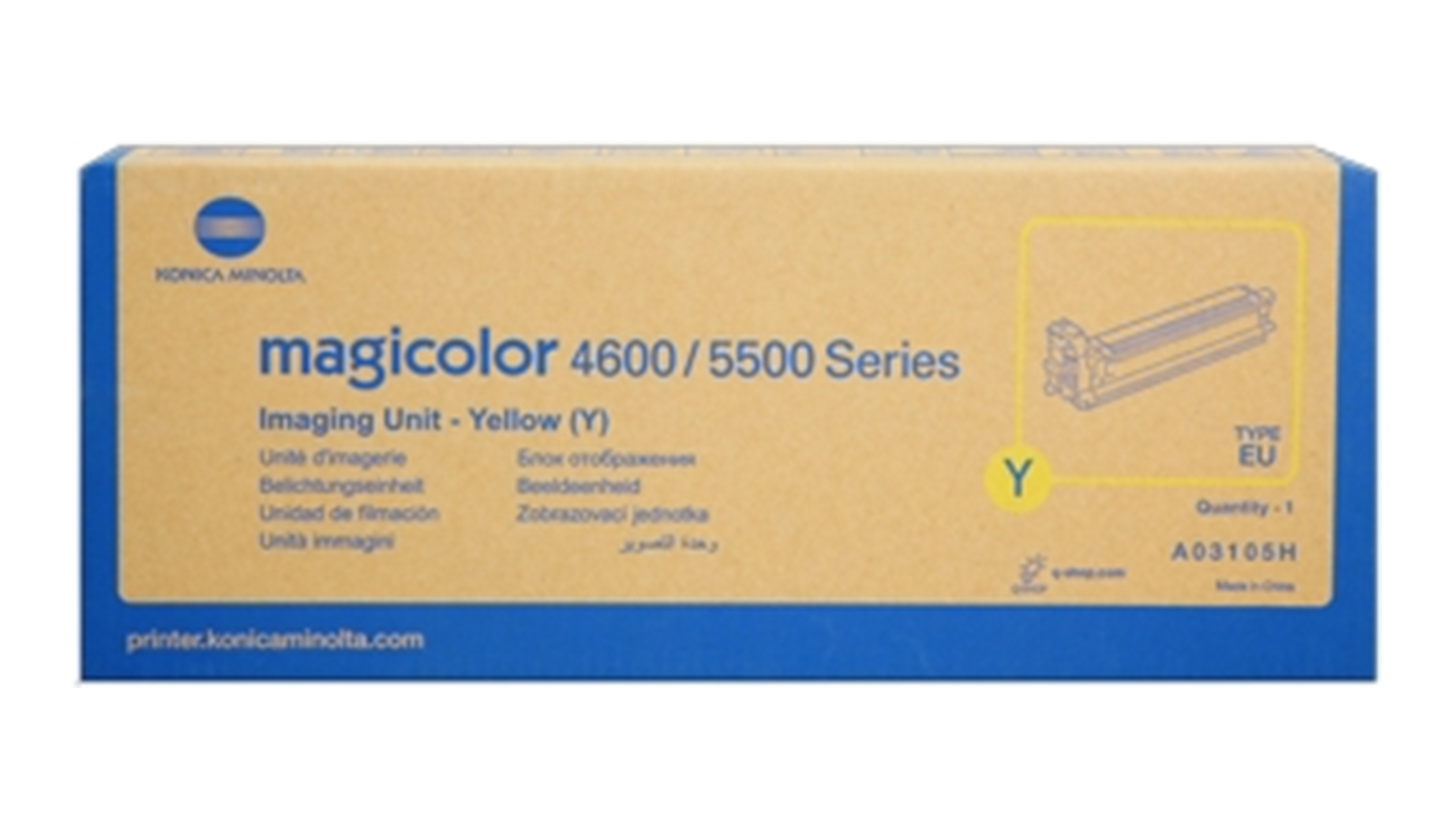 Original Konica Minolta A03105H Trommel Gelb