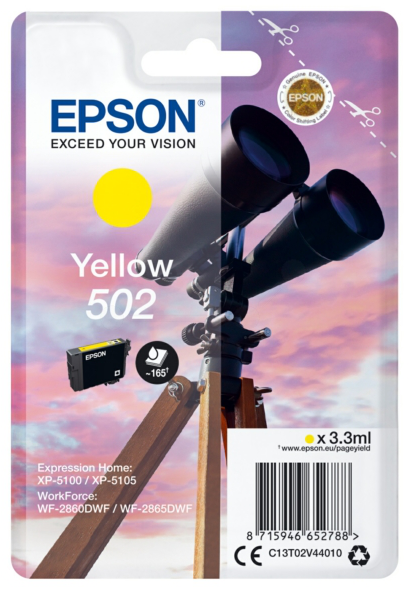 Original Epson 502 | C13T02V44010 Tinte Gelb